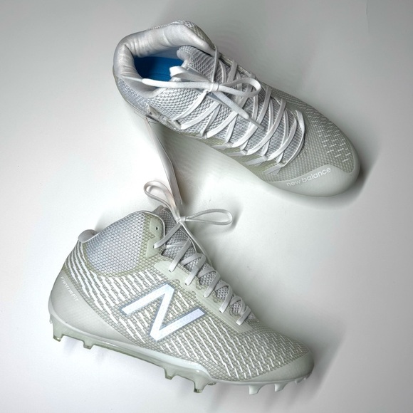 New Balance Men’s Burn X Mid Fantom Fut Lacrosse Cleats Size- 9